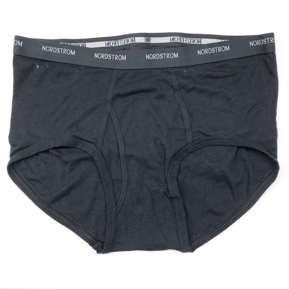 Nordstrom men's black Supima cotton brief